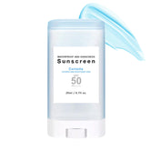 Centella Face Sunscreen Stick Sunscreen Sun Stick SPF50+ PA++ Lightweight Sunscreen Stick Face, Moisture Stick Sunscreen Korean, No Sticky Refreshing Sun Stick for All Skin Type